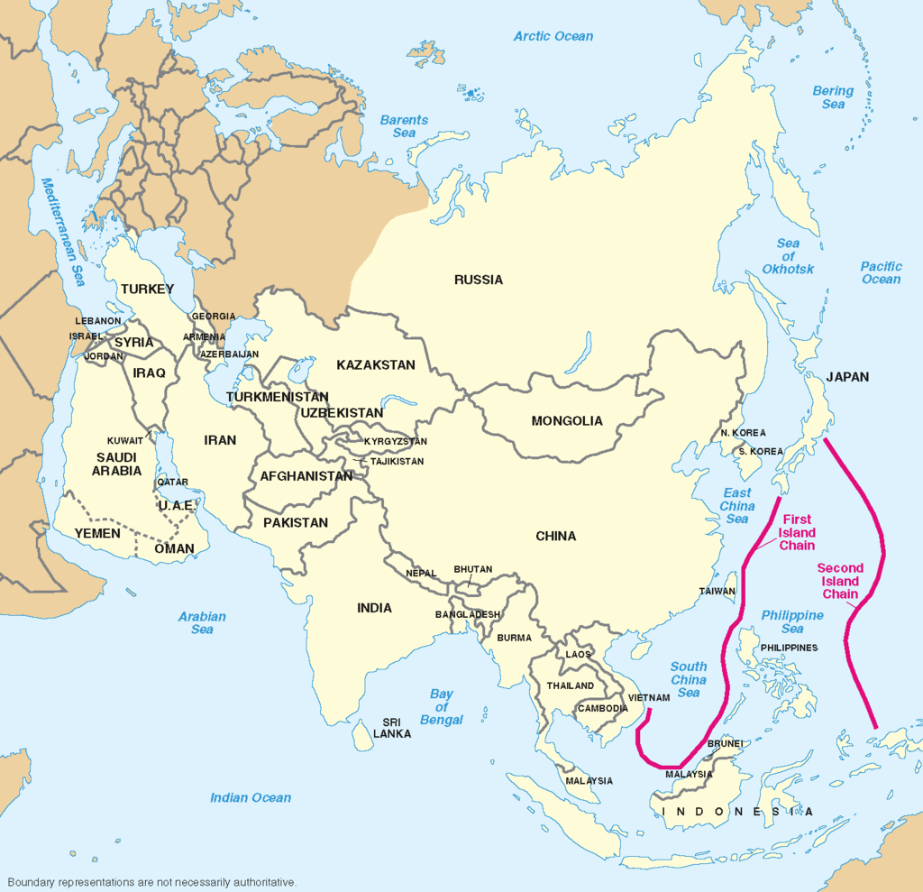 First and Second Island Chains